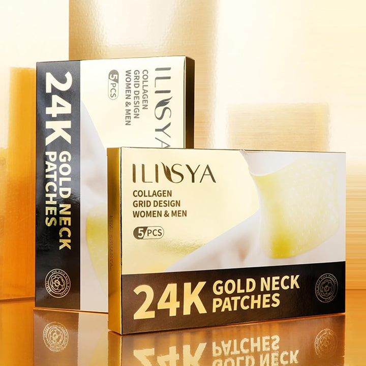 24K Gold Gel Neck Mask Moisturizing Anti Wrinkle Patches