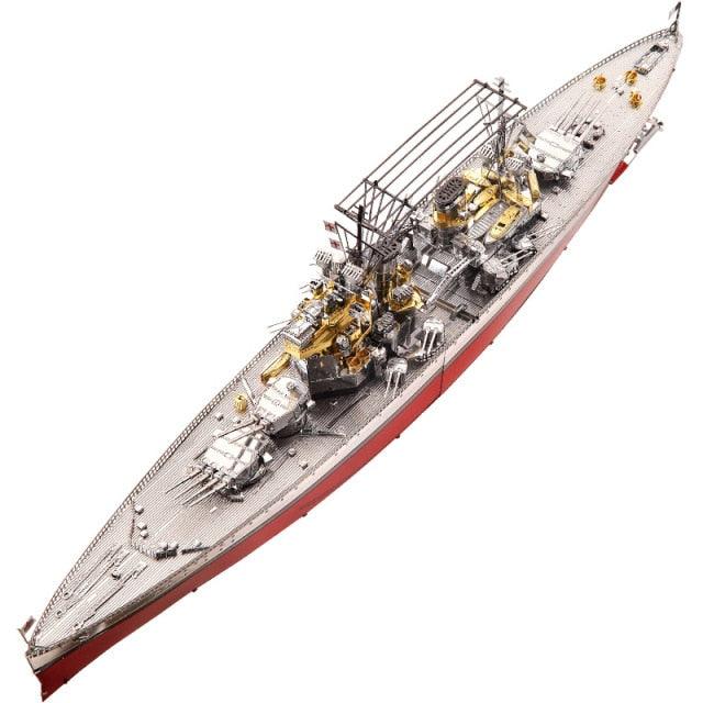 Navy battleship DIY 3D Metal Puzzle - YOURONLY.SHOP