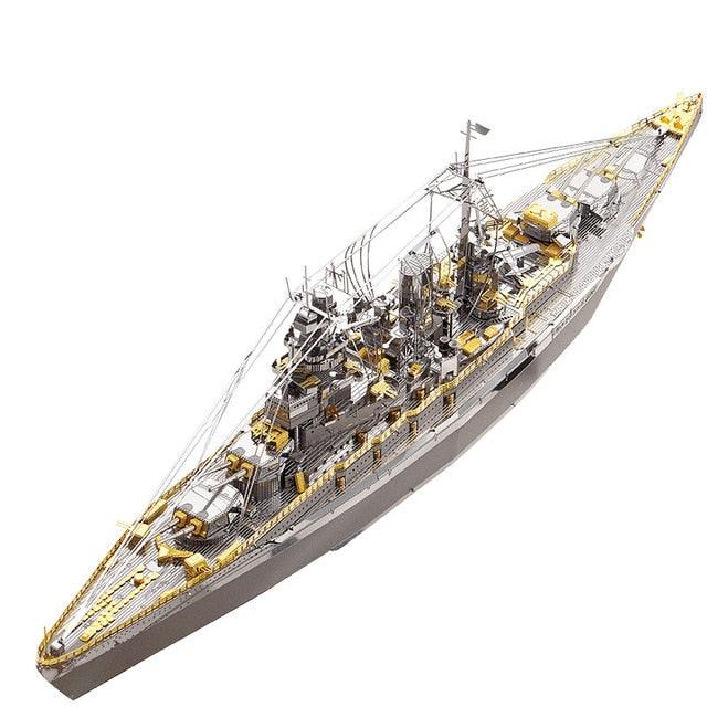 Navy battleship DIY 3D Metal Puzzle - YOURONLY.SHOP