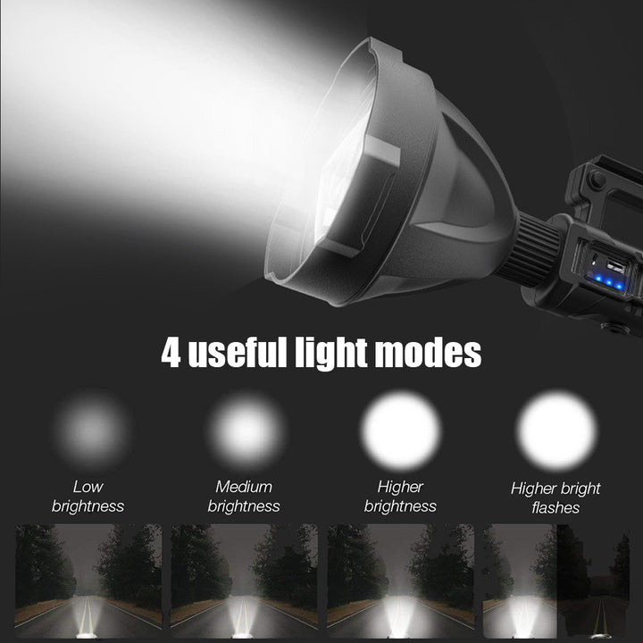 Super Bright Searchlight Rechargeable Flashlight - YOURONLY.SHOP