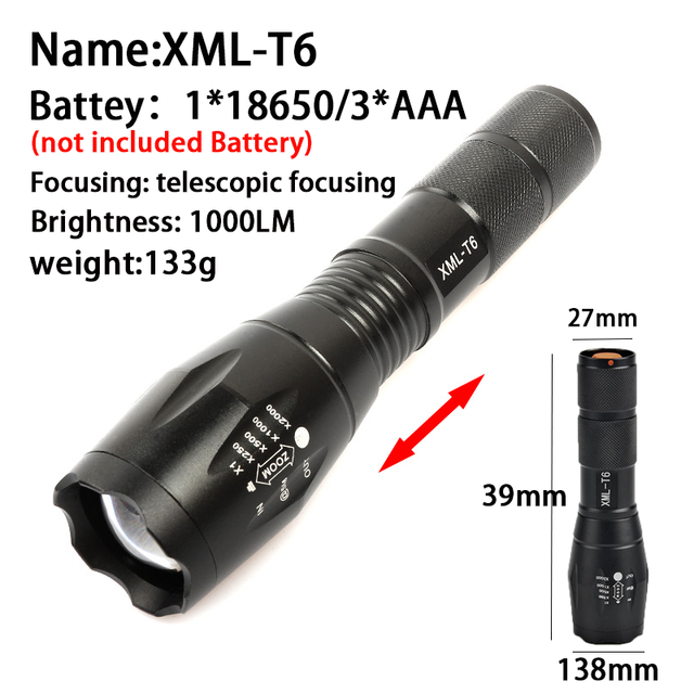 Super Bright Searchlight Rechargeable Flashlight - YOURONLY.SHOP